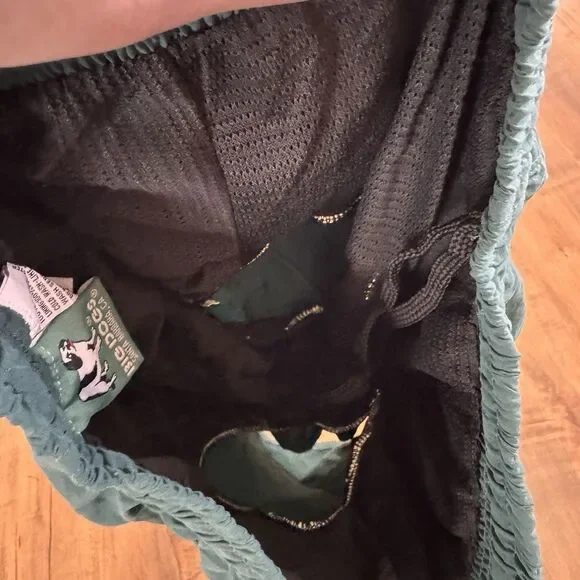 Vintage Big Dogs Swim Trunks, Green/Blue, Size Mens Small 1990s, 90s Pool Beach - Picture 8 of 9